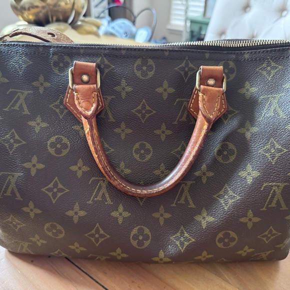 Vintage Louis Vuitton Speedy 30 Brown Monogram Handbag - Picture 3 of 11